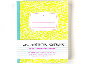 Riso Composition Notebooks, Set of 3