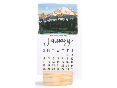 2026 National Parks Mini Desk Calendar