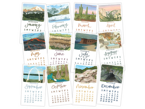 2026 National Parks Mini Desk Calendar