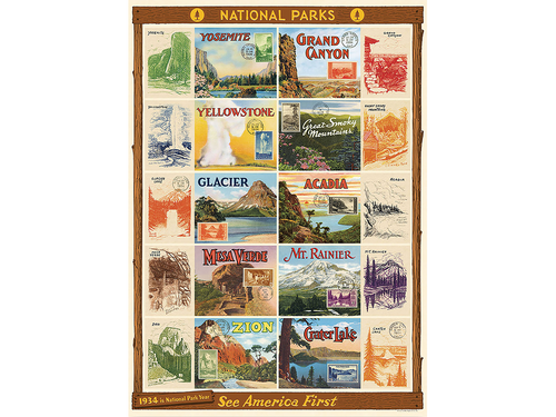 National Parks Poster, Single Sheet