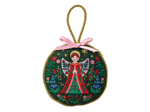 Nativity Angel Embroidered Ornament