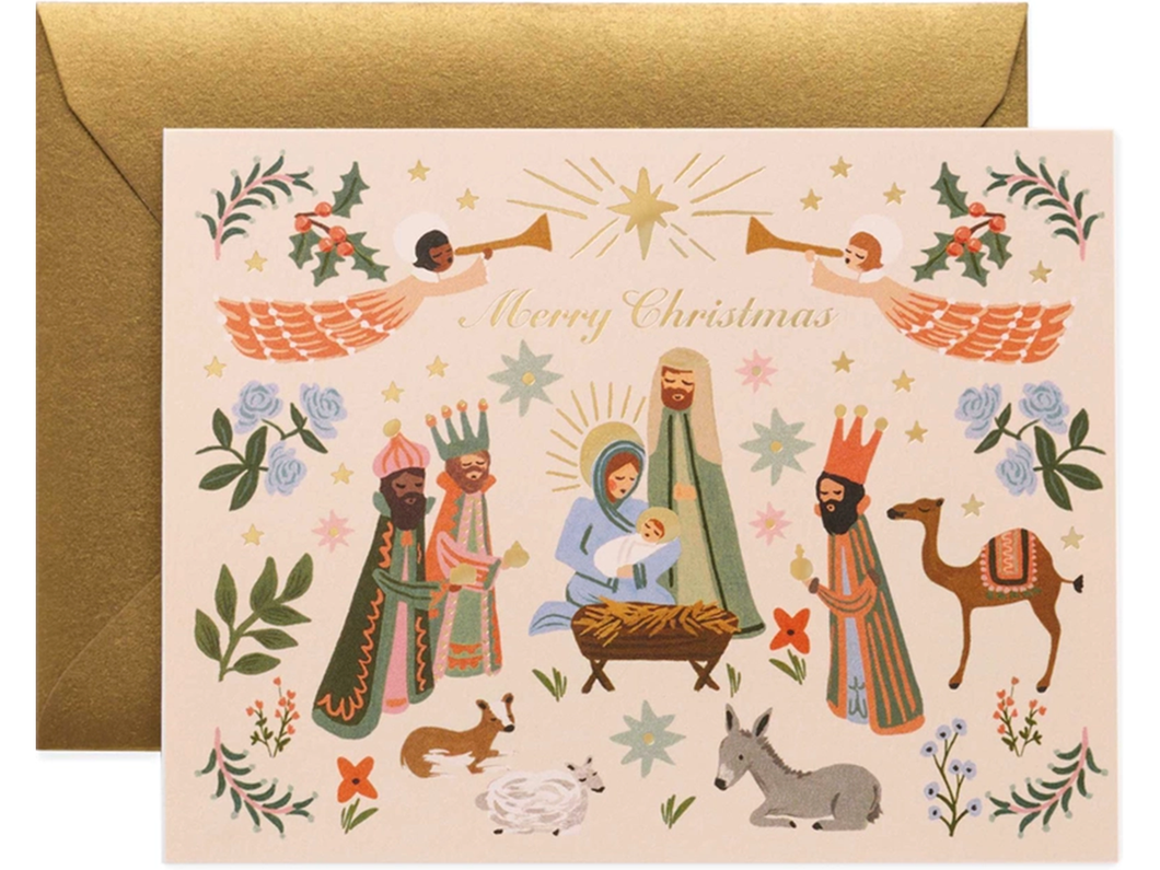 Nativity Scene, Greeting Card