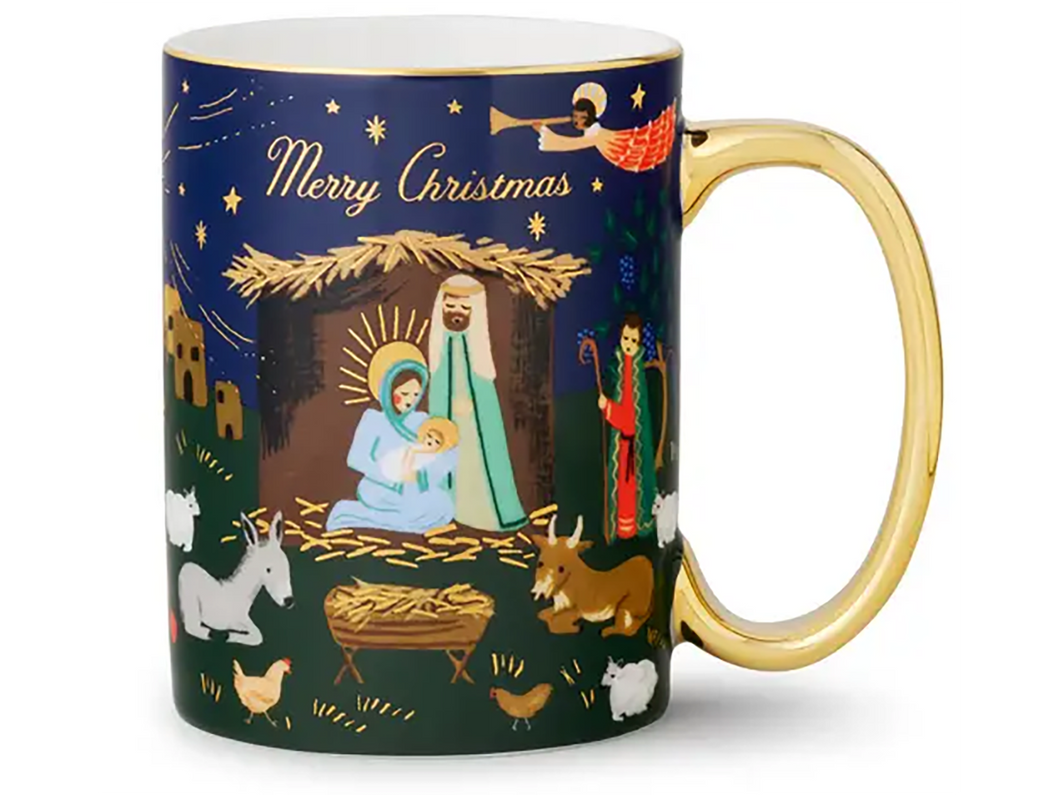 Nativity Scene Porcelain Mug