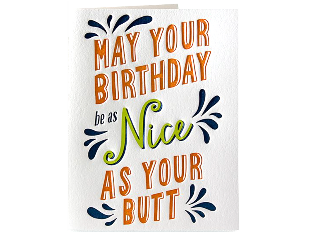 Nice Butt Birthday, Single Card