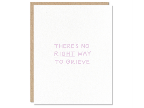 No Right Way to Grieve, Single Card