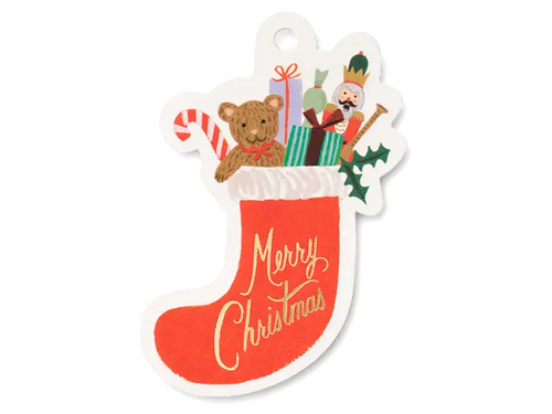 Nutcracker Stocking Gift Tags, Set of 8