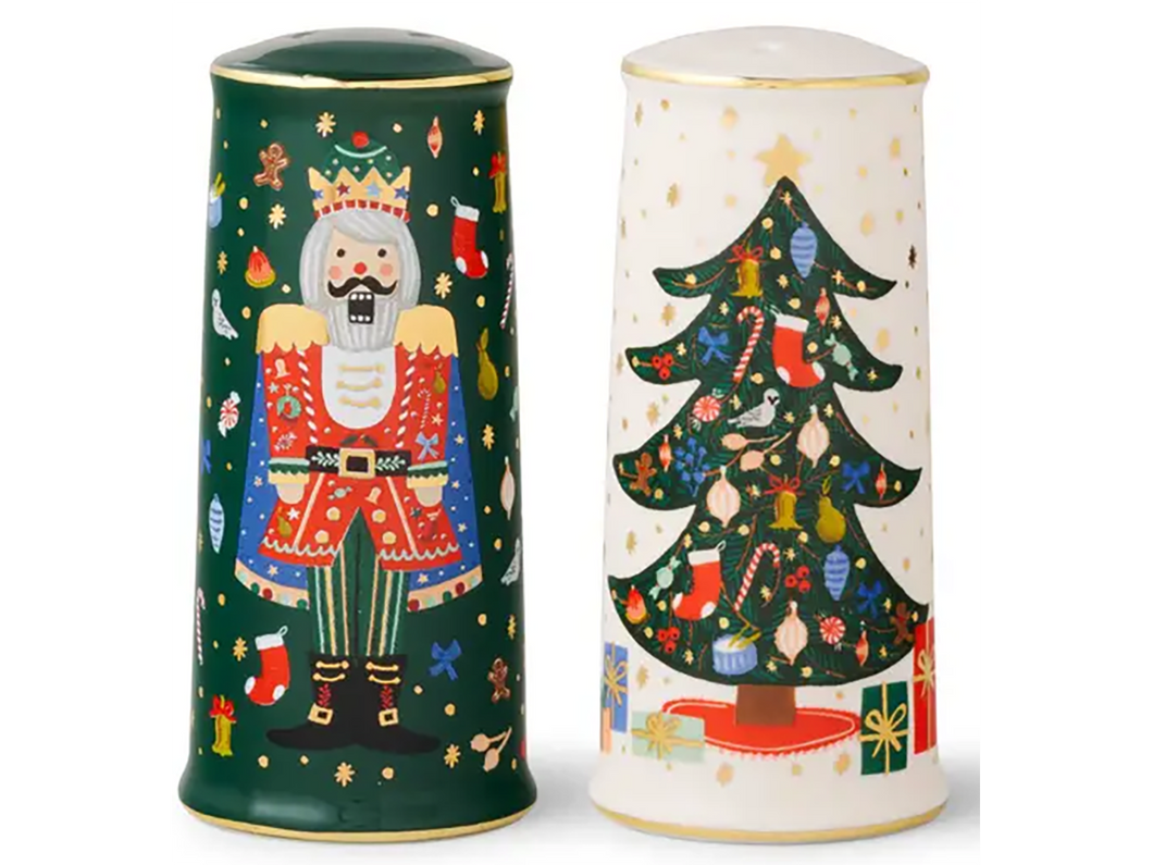 Nutcracker Porcelain Salt & Pepper Shaker Set