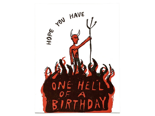 One Hell of a Birthday, Single Card