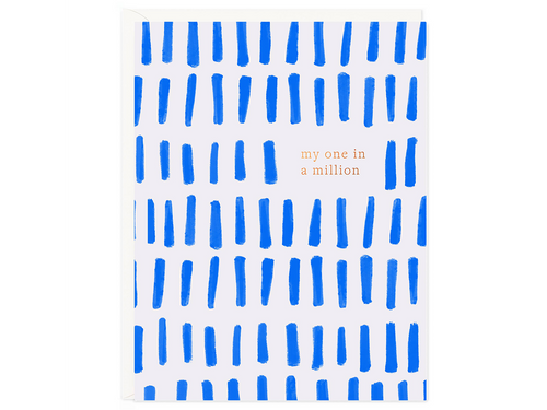One In A Million Blue Dashes, Single Card