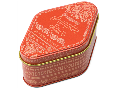 Bandana Patterned Tin Candle