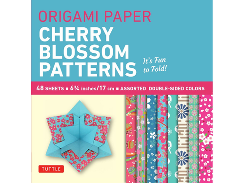 Origami Paper, Cherry Blossom Patterns, Set of 48