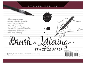 Brush Lettering Practice Paper
