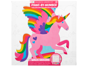 Colorific Canvas Paint By Number Kit, Magic Unicorn