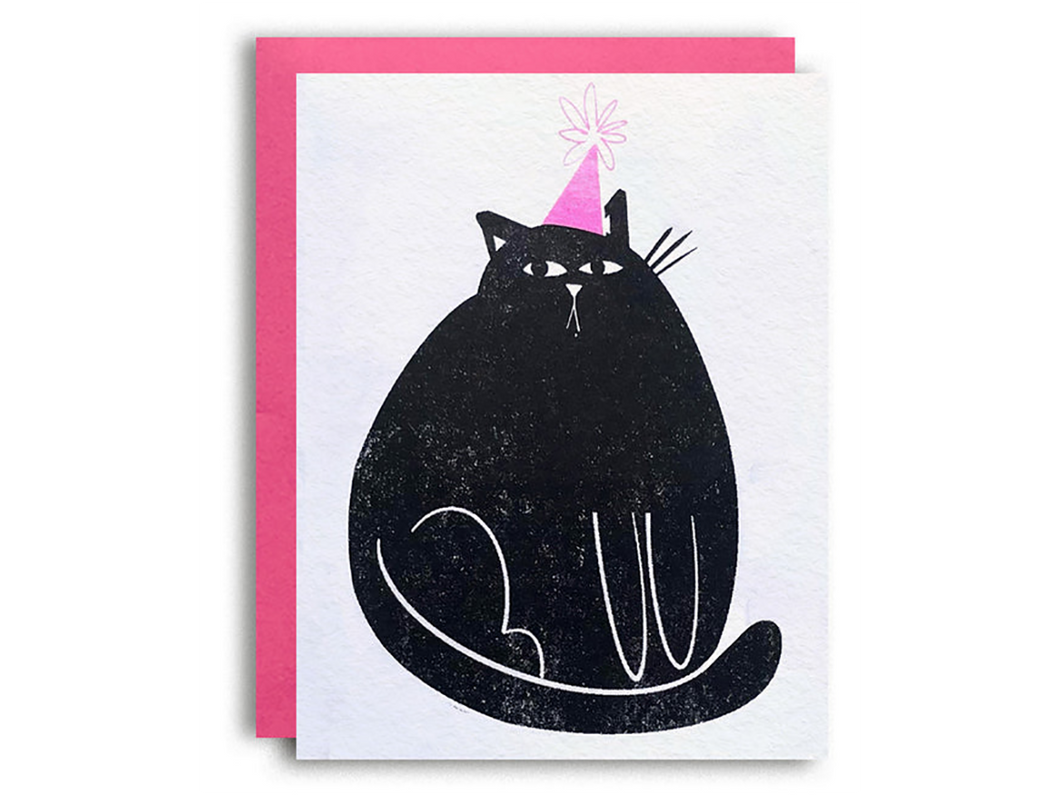 Party Cat Birthday, Single Card