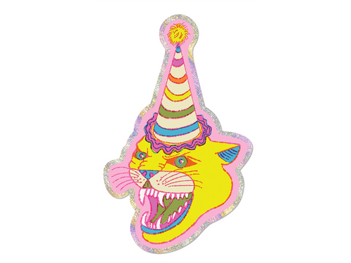 Party Hat Cat Sticker