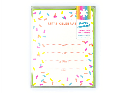 Fill-in-the-Blank Riso Party Invites, Sprinkles