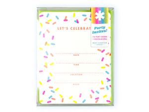 Fill-in-the-Blank Riso Party Invites, Sprinkles