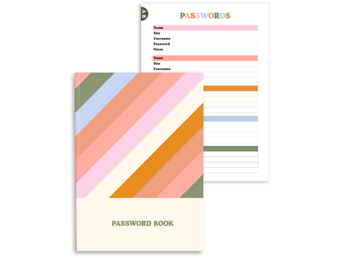 Password Tracker Book