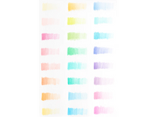 Pastel Hues Colored Pencils, Set of 24
