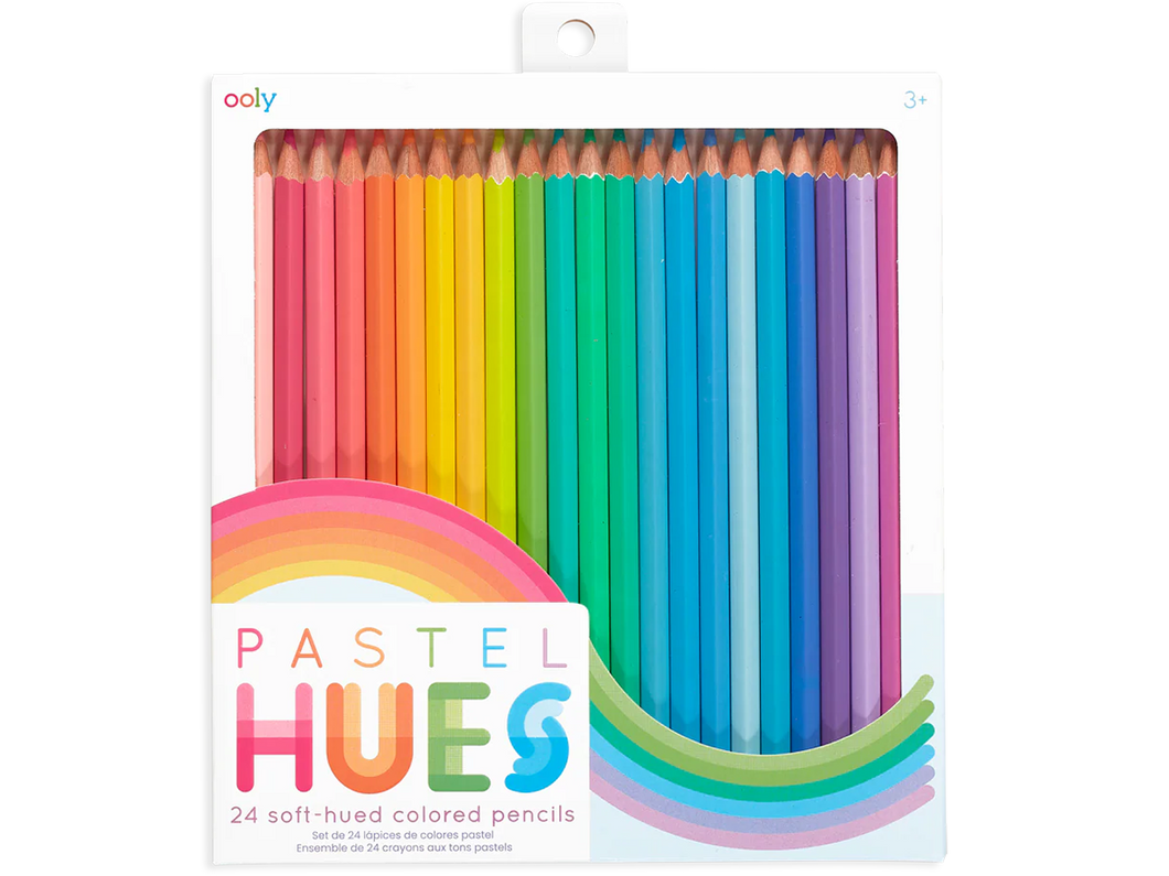 Pastel Hues Colored Pencils, Set of 24