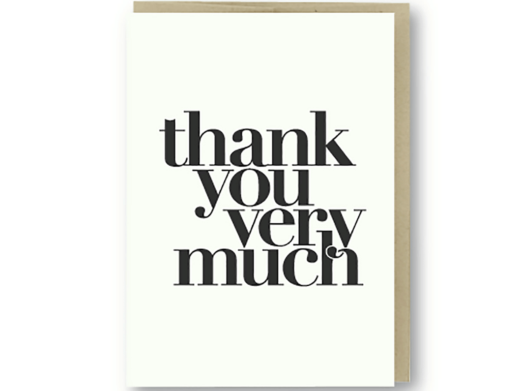 Thank You Very Much, Single Card