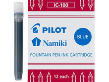 Pilot Namiki Fountain Pen Refill IC100, 12 Pack