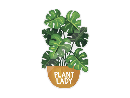 Plant Lady Decal Sticker