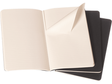 Set of 3 Pocket Cahier Ruled Journals, Black