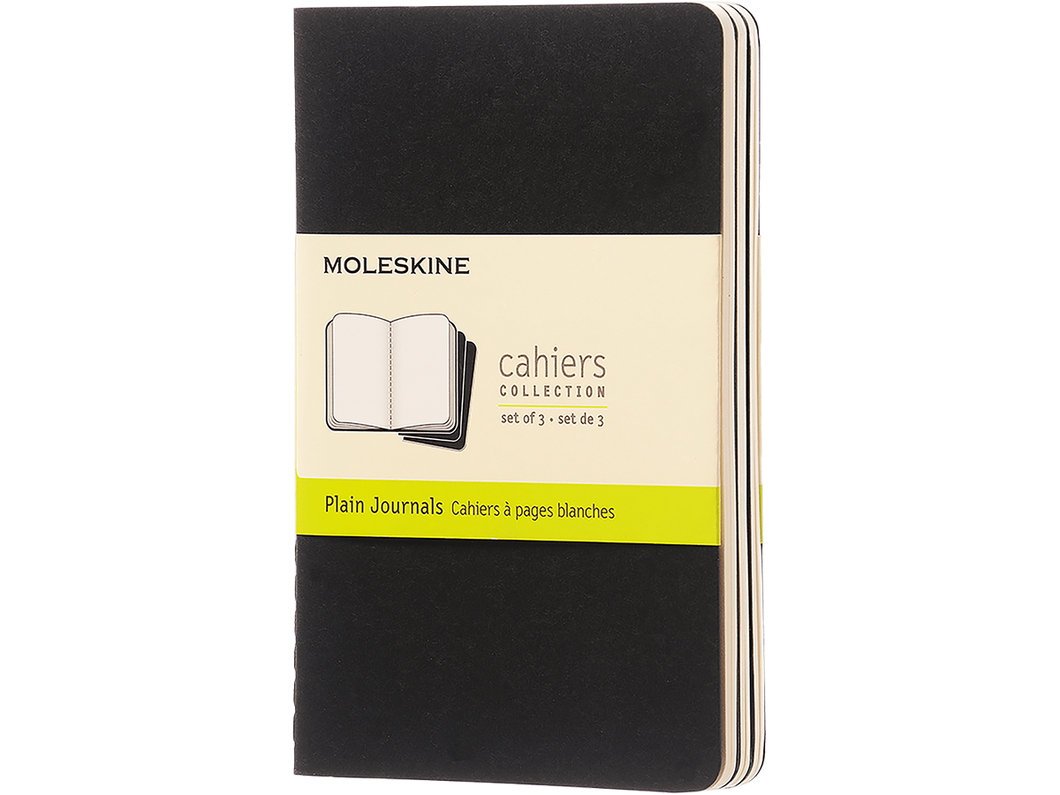 Set of 3 Pocket Cahier Squared, Black