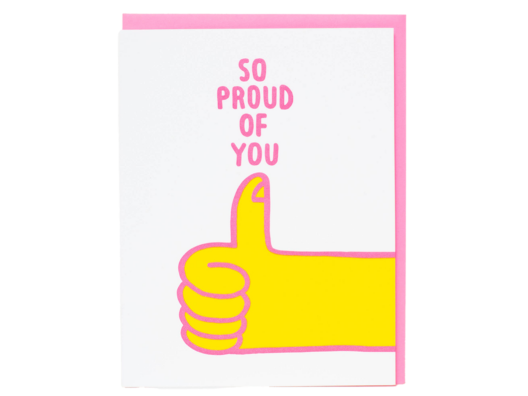 Proud of You Thumbs Up, Single Card