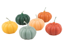 Mini Rainbow Pumpkin Candles