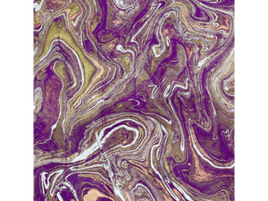 Purple Marble, Handmade Paper