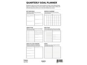 Quarterly Goal Undated Planner