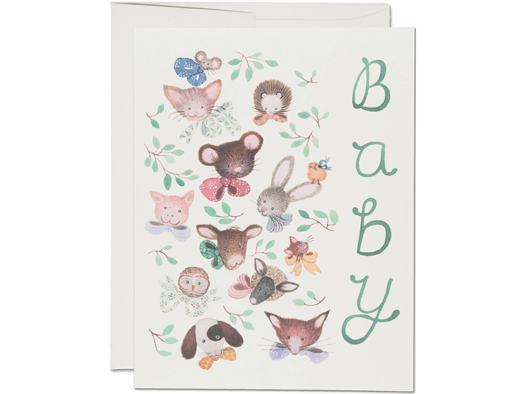 Pink Noses Baby, Single Card