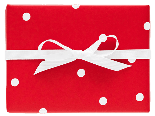 Red Scatter Dot Gift Wrap, Set of 3 Sheets