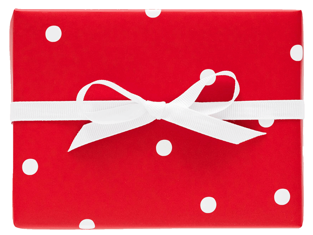 Red Scatter Dot Gift Wrap, Set of 3 Sheets