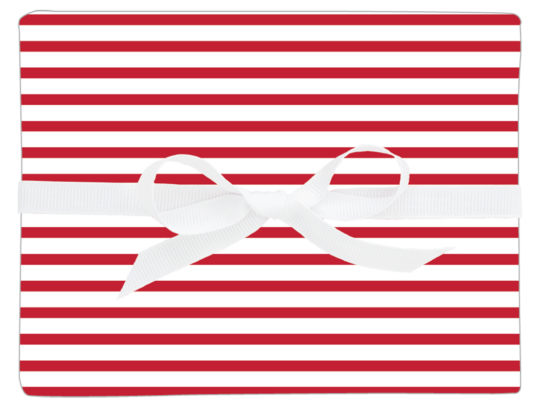 Red Stripe, Single Sheet Gift Wrap