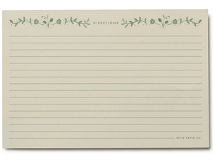 Artichoke Recipe Cards, Set of 12