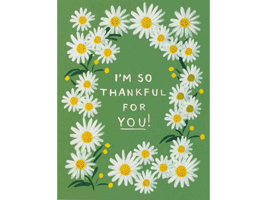 Daisies Thankful for You, Single Card