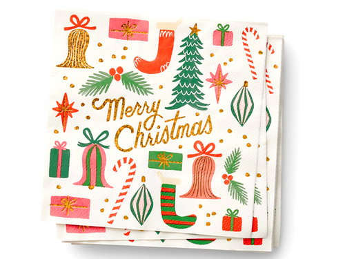 Deck the Halls Cocktail Napkins, Set of 20