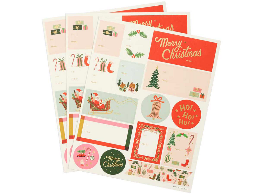 Deck the Halls Stickers & Labels