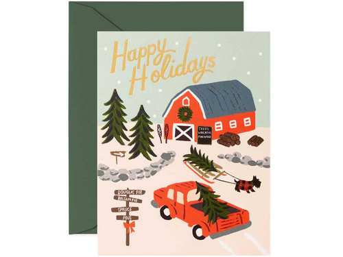Holiday Tree Farm Card, Boxed Set of 8