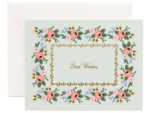 Rosa Best Wishes, Single Card