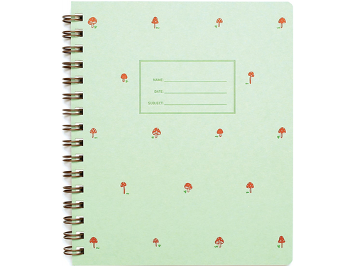 Standard Lined Notebook, Mini Mushroom
