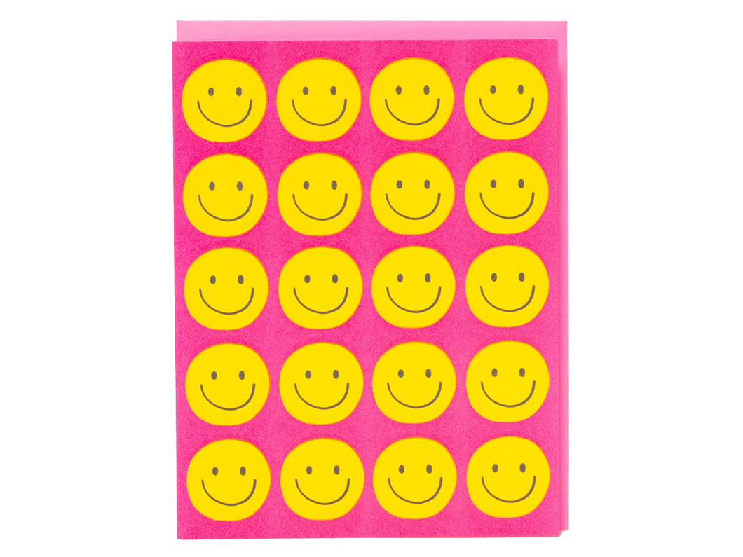 Smiley Faces Repeat, Single Card