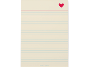 Heart Notepad