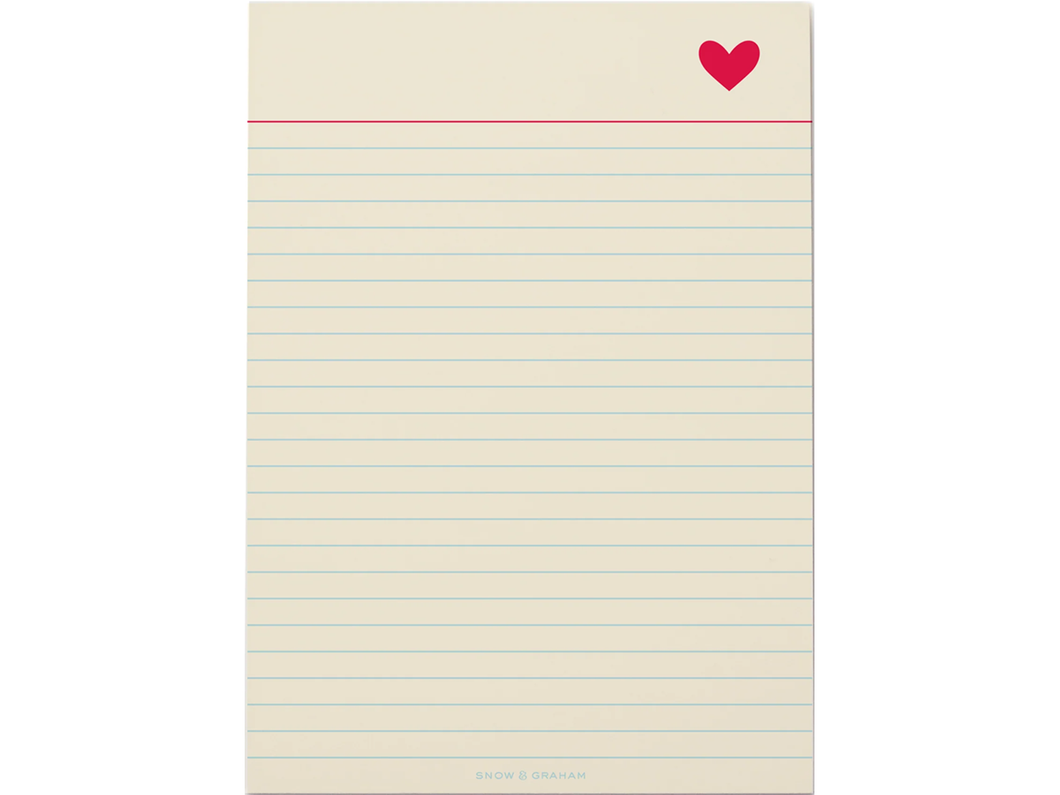 Heart Notepad