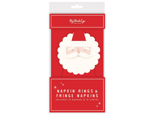 Believe Santa Napkin Ring and Napkin Set