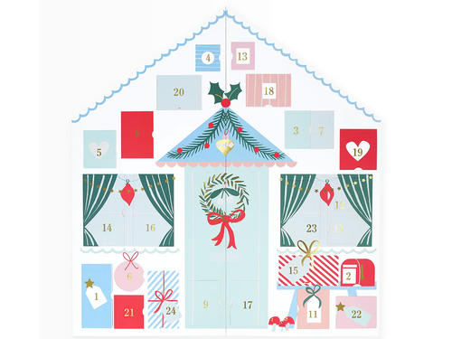 Santa's Cabin Sticker Advent Calendar