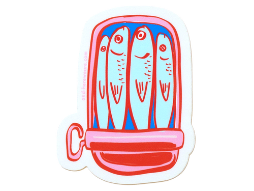 Sardines, Vinyl Sticker